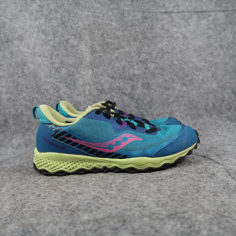 Saucony Shoes Kids 3 Sneakers Athletic Trainer Peregrine 11 Water Repellant Blue